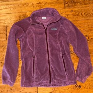 Columbia Women’s Soft Fleece Jacket Full-Zip Plum Colored